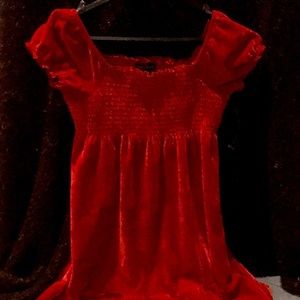 NEW George Red Velvet Girls size 7-8 yr christmas VALENTINES dress NWT CUTE
